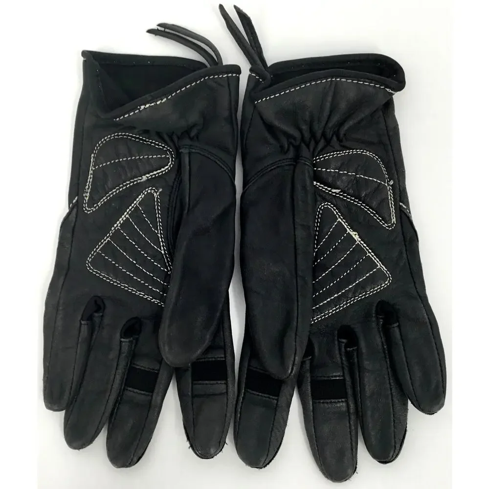 Harley-Davidson Leather Lace Up Riding Gloves Women's XL